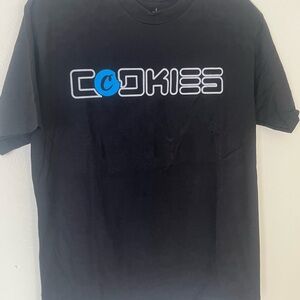 Cookies Formula 1 Racing Graphic Short Sleeve Quality T-Shirt Authentic Logo Tee